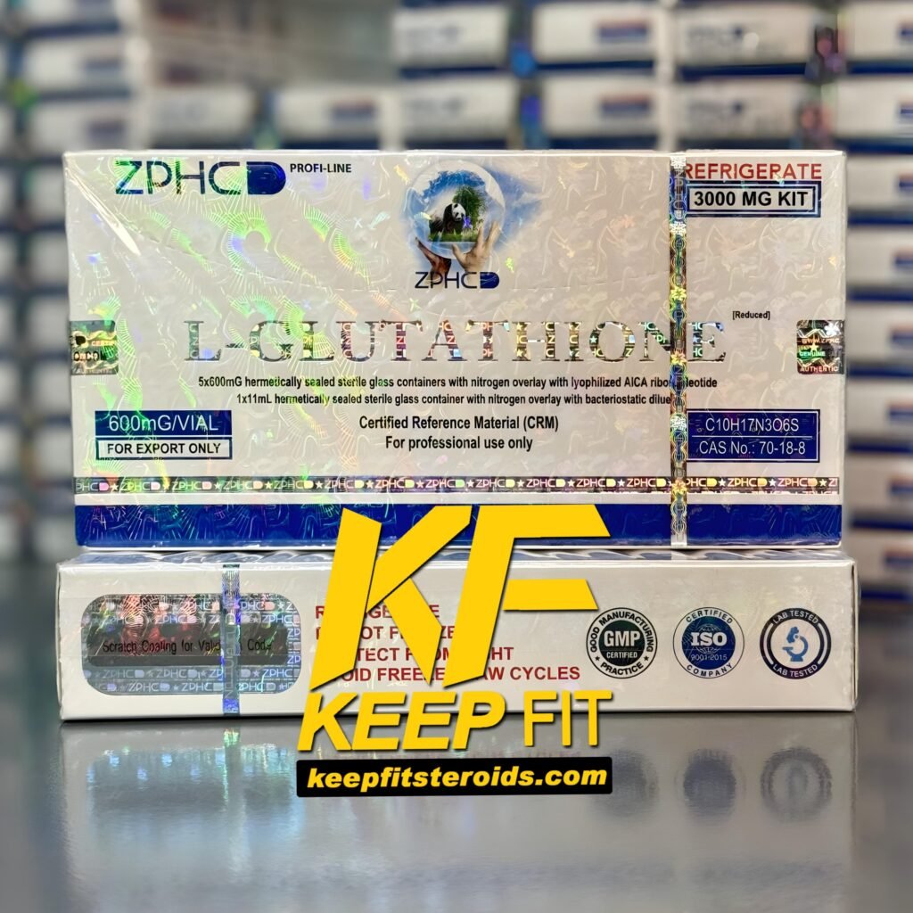 جلوتاثيون 
L-Glutathione 3000 mg kit (5 vials × 600 mg per vial)